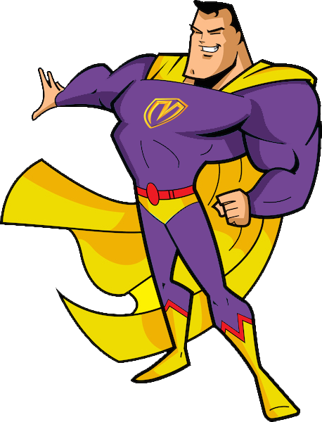 Illustration of a Menzel Safety Service Patrol operator portrayed as a roadway hero